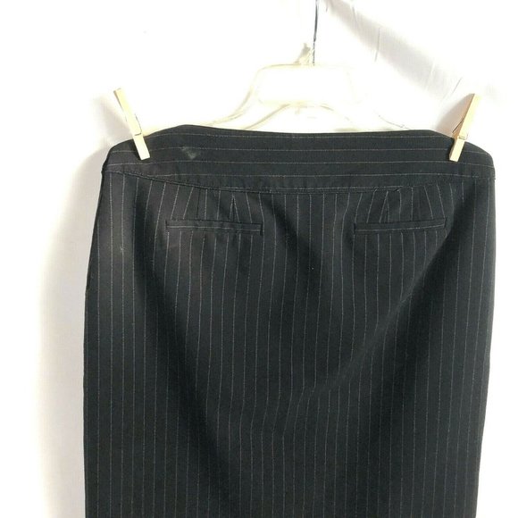 Ann Taylor Women's Pin Striped Skirt Size 6 Black - Picture 4 of 8
